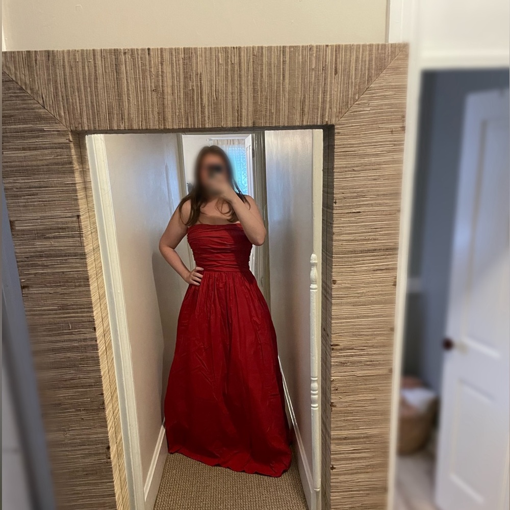 Reformation Red Kastoria Dress